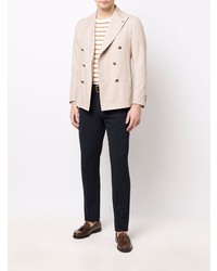 Мужской бежевый двубортный пиджак от Tagliatore