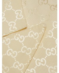 Мужской бежевый двубортный пиджак от Gucci