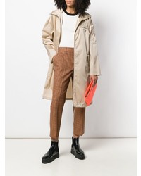 Женский бежевый дождевик от Prada