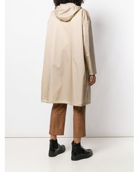 Женский бежевый дождевик от Prada