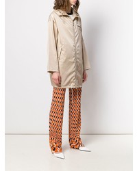 Женский бежевый дождевик от Prada