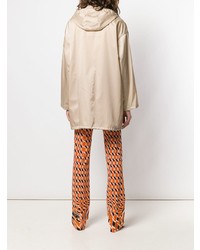 Женский бежевый дождевик от Prada