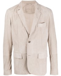 Мужской бежевый замшевый пиджак от Desa 1972