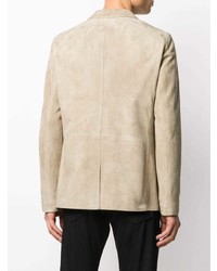 Мужской бежевый замшевый пиджак от Ajmone