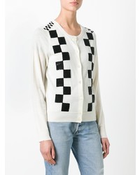 Женский бежевый кардиган в клетку от Marc Jacobs