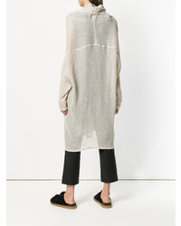 Женский бежевый кардиган с отложным воротником от Y's