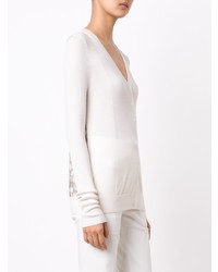 Женский бежевый кардиган с принтом от Derek Lam