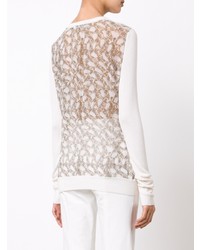 Женский бежевый кардиган с принтом от Derek Lam