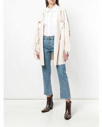 Женский бежевый кардиган с украшением от Chloé