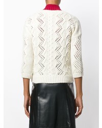 Женский бежевый кардиган от Ermanno Scervino