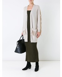 Женский бежевый кардиган от MM6 MAISON MARGIELA