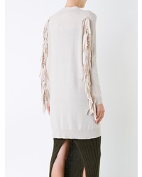 Женский бежевый кардиган от MM6 MAISON MARGIELA