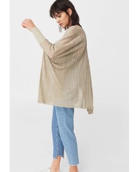 Женский бежевый кардиган от Mango