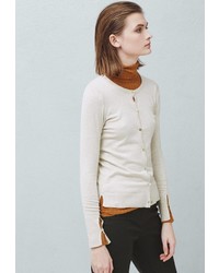 Женский бежевый кардиган от Mango