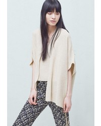 Женский бежевый кардиган от Mango