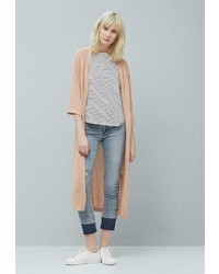 Женский бежевый кардиган от Mango