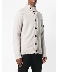 Мужской бежевый кардиган от Stone Island