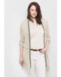 Женский бежевый кардиган от Violeta BY MANGO