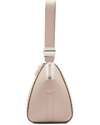 Бежевый кожаный клатч с шипами от Givenchy