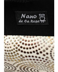 Бежевый кожаный клатч от Nano de la Rosa