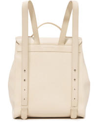 Женский бежевый кожаный рюкзак от Karen Walker