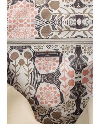 Женский бежевый кожаный рюкзак от David Jones