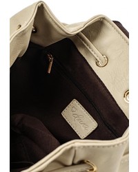 Женский бежевый кожаный рюкзак от Diva