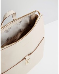 Женский бежевый кожаный рюкзак от Modalu