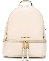 Женский бежевый кожаный рюкзак от MICHAEL Michael Kors