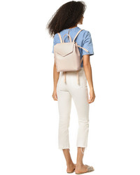 Женский бежевый кожаный рюкзак от Loeffler Randall