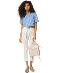 Женский бежевый кожаный рюкзак от Loeffler Randall