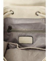 Женский бежевый кожаный рюкзак от Paolo