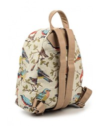 Женский бежевый кожаный рюкзак от Pola