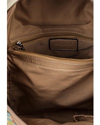 Женский бежевый кожаный рюкзак от Pola