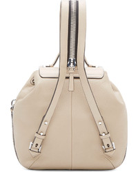 Женский бежевый кожаный рюкзак от Mackage