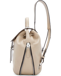 Женский бежевый кожаный рюкзак от Mackage