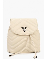 Женский бежевый кожаный рюкзак от Vitacci