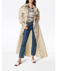 Женский бежевый легкий плащ от Supriya Lele