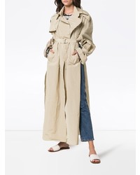 Женский бежевый легкий плащ от Supriya Lele