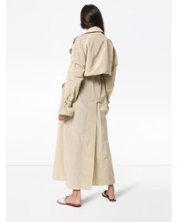 Женский бежевый легкий плащ от Supriya Lele