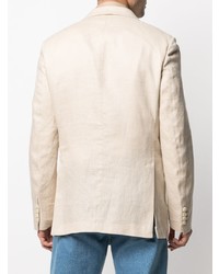 Мужской бежевый льняной пиджак от Billionaire