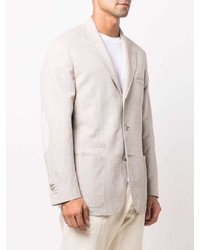 Мужской бежевый льняной пиджак от Corneliani