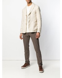 Мужской бежевый льняной пиджак от Barena