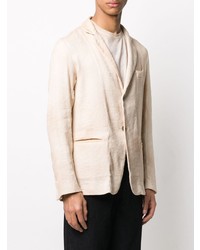 Мужской бежевый льняной пиджак от Avant Toi