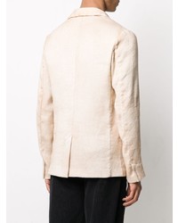 Мужской бежевый льняной пиджак от Avant Toi