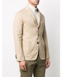 Мужской бежевый льняной пиджак от Barena