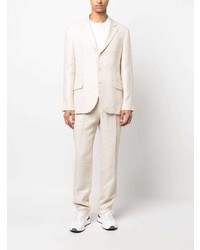 Мужской бежевый льняной пиджак от Brunello Cucinelli