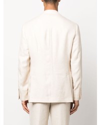 Мужской бежевый льняной пиджак от Brunello Cucinelli