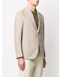 Мужской бежевый льняной пиджак от Eleventy