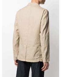 Мужской бежевый льняной пиджак от Aspesi
